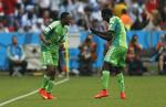 Dansende. Ahmed Musa (tv) scorede to gange mod Argentina og er manden, franskmændene skal holde øje med. 