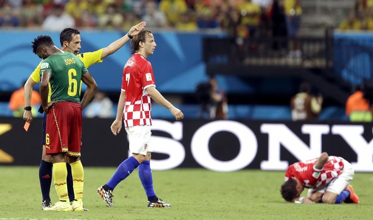 Mistanke. Cameroun-spillerne mistænkes for matchfixing i blandt andet nederlaget til Kroatien. 