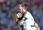 ASSIST. Efter at have scoret fire gange 'nøjedes' Lionel Messi med at optræde i oplæggerens rolle mod Schweiz. 