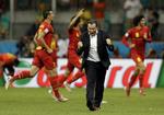 Midnatsforestilling. Træner Marc Wilmots og Belgiens 'røde djævle' skulle bruge mere end 90 minutter på at nedkæmpe USA. 