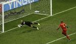 Mesterlig. Tim Howard havde en stor aften i det amerikanske mål. 