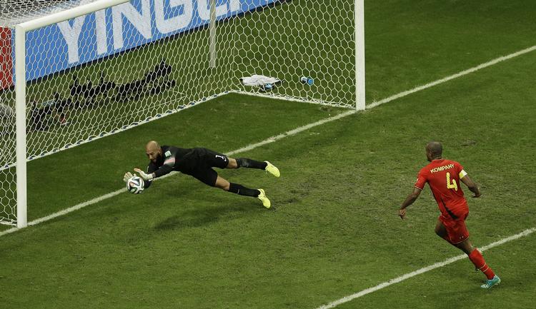 Mesterlig. Tim Howard havde en stor aften i det amerikanske mål. 