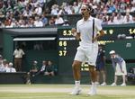 rutineret. Roger Federer er for niende gang i semifinalen ved Wimbledon. 