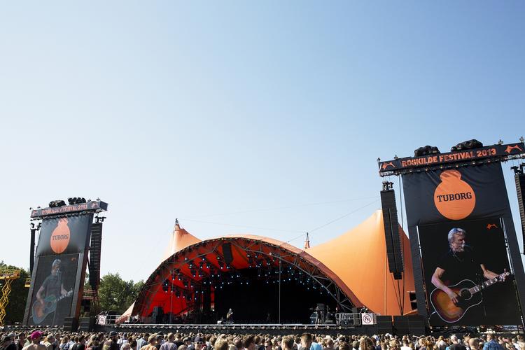 Orange. Orange Scene danner endnu engang rammen om Roskilde Festivals største koncerter. 