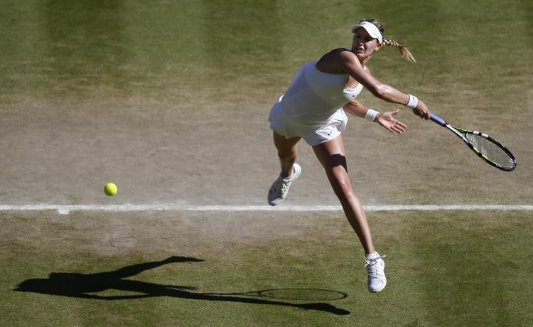 FINALIST. Med to semifinaler og en finale er Eugenie Bouchard årets førende i grandslam-sammenhæng. 