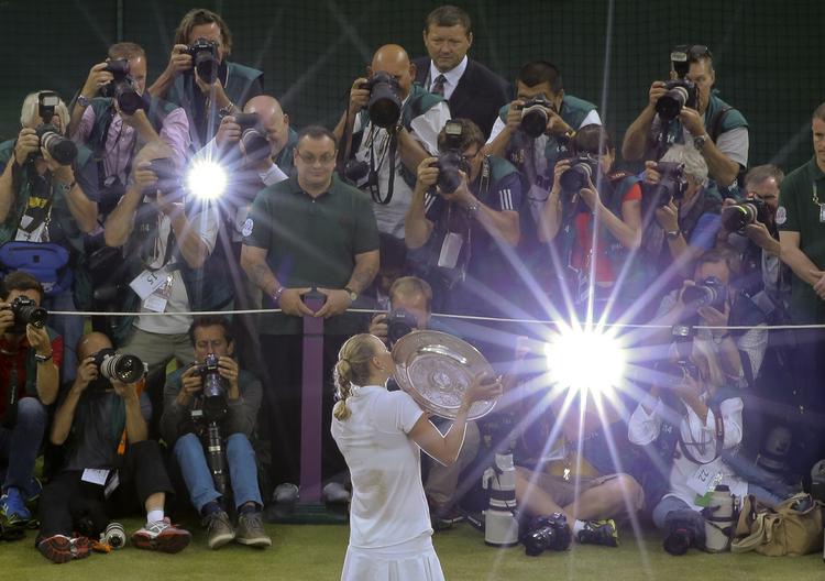 Det er anden gang i karrieren, at Petra Kvitova vinder Wimbledon. Første gang var i 2011. 