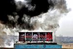 Destruktion. En stor narkofangst blev i sidste uge brændt uden for Teheran. 