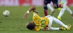 Slut. Neymars rygskade gør, at han helt sikkert ikke kommer til at spille en eventuel VM-finale for Brasilien, slår den brasilianske landsholdslæge fast. 