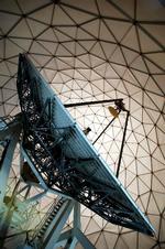 lyt. Den tyske udlandsspionage, BND, arbejder blandt andet med en parabol på 18 meter i diameter. Arkivfoto: Stephan Jansen/AP 