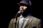 Jazz. Gregory Porter under koncerten i DRs Koncerthus, hvor også Stevie Wonder senere kiggede forbi. 