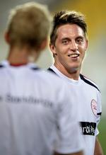 byturstumult. Nicki Bille Nielsen bed angiveligt en betjent, da han blev arresteret i København i april. 