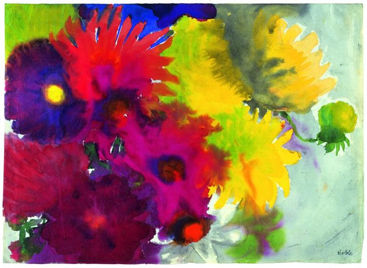 Trækplastre. Louisiana har udstillet en stribe af de største kunstnere. Billedet er fra Emil Nolde-udstillingen, der stadig kan ses på museet. Foto: Nolde Stiftung Seebüll/Louisiana 