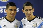 AFLØSER. Enzo Perez (tv) skal udfylde det store hul på Argentinas midtbane, som Angel di Maria efterlader. 