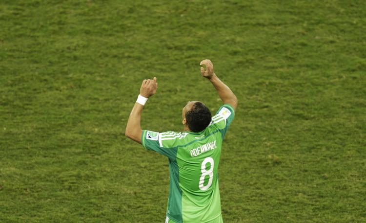Hjæææælp. Nigerias Peter Odemwingie har spillet sin sidste landskamp foreløbigt. 