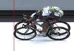 TÆT. Der skulle målfoto til for at afgøre 7. etape af Tour de France. 