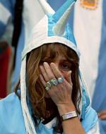TABERTÅRER. En skuffet argentinsk fan, men landets medier er optimistiske. 