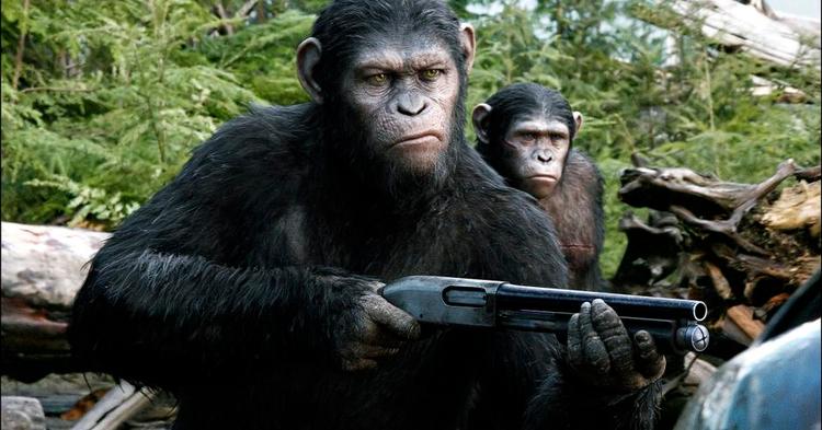 primat-action. Andy Serkis har et særligt talent for, totalt formummet, at spille stort skuespil. Her som abernes leder. 