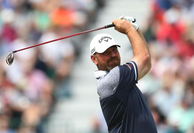 Fore!.Thomas Bjørn på fjerde hul på andendagen ved British Open. 