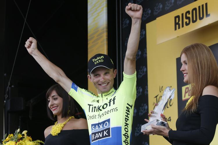 Vinder. Rafal Majka vandt sin første etape i Tour de France i dag. 
