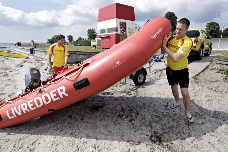 Badesikkerhed. Trygfonden livreddere har haft travlt i det gode sommer vejr. 