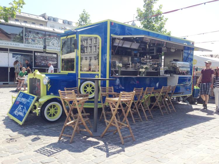 FISK. Den nye foodtruck ved Torvehallerne serverer bl.a. en billig Moules Frites. 