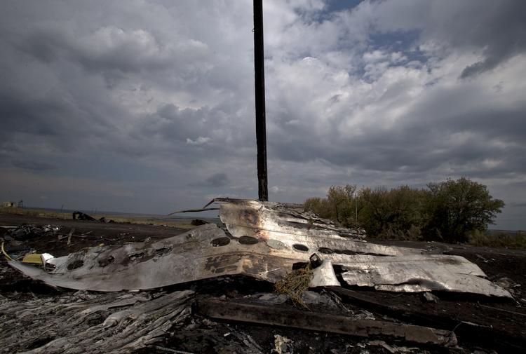 Vrag. Resterne af MH17 fra Malaysia Airlines, der styrtede ned over det østlige Ukraine. 