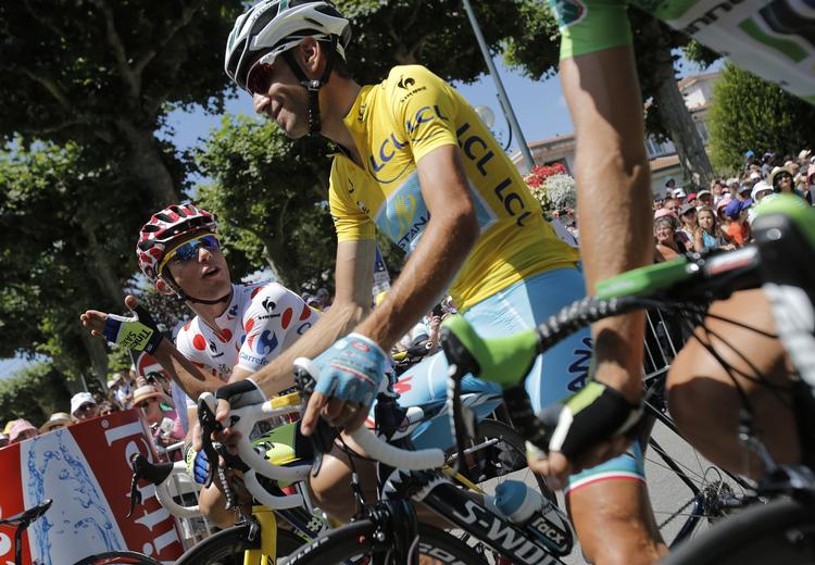 Stærke. Polakken Rafal Majka og italieneren Vincenzo Nibali. 