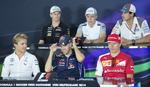 tilbud. Kevin Magnussen (midt på øverste række) kan måske få verdensmester Sebastian Vettel (midt på nederste række) som holdkammerat, hvis Red Bull skiller sig af med tyskeren efter 2015-sæsonen. 