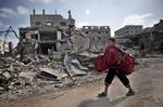 ruiner. Mange indbyggere i Gaza er til deres store forbavselse vendt hjem til ruiner og murbrokker, under de 12 timers våbenhvile. 