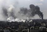 Gaza. De gensidige beskydninger mellem Israel og Hamas blev genoptaget søndag. 