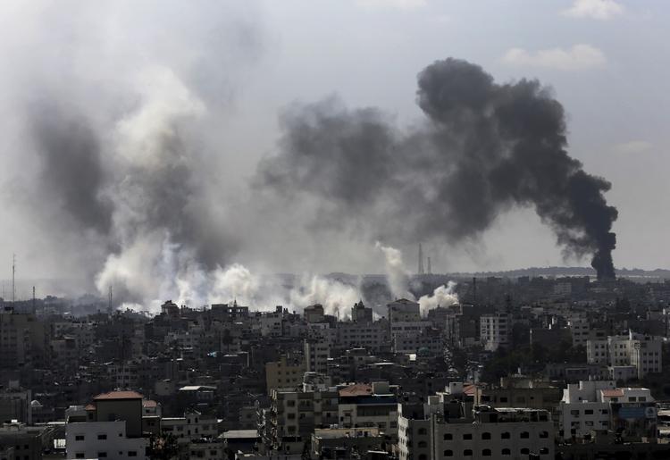 Gaza. De gensidige beskydninger mellem Israel og Hamas blev genoptaget søndag. 
