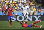 ekstratræning. Luke Shaw (nummer 23) ses her i Englands kamp ved VM mod Costa Rica. 