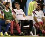 klar. Cristiano Ronaldo (midt) var på bænken tirsdag, da Real Madrid spillede testkamp mod Roma i USA. 