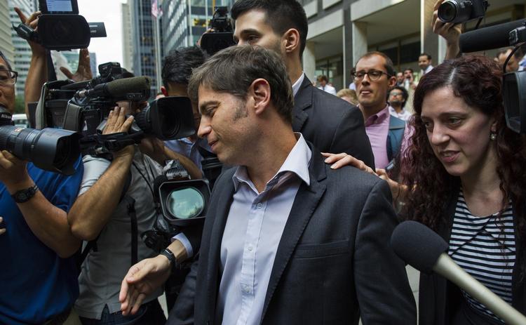 KRISE. Den argentinske finansminister Axel Kicillof talte med store bogstaver om »gribbe, der vil afpresse Argentina«, da han havde opgivet at finde et forlig med fondene. 