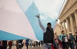 PROTEST. Argentinas regering blev i foråret mødt med demonstrationer som her i Buenos Aires, nu kan regeringen komme i modvind igen. 