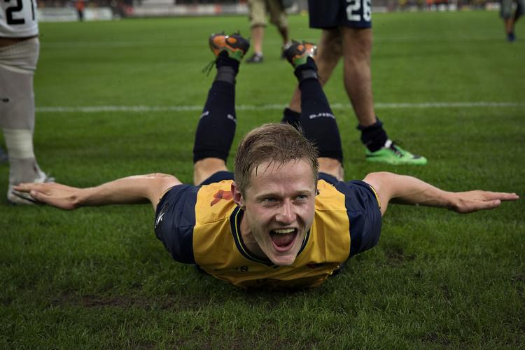 2-0. Med sit mål til 2-0 mod Brøndby har Mads Hvilsom scoret tre mål i Hobros tre Superligakampe. 