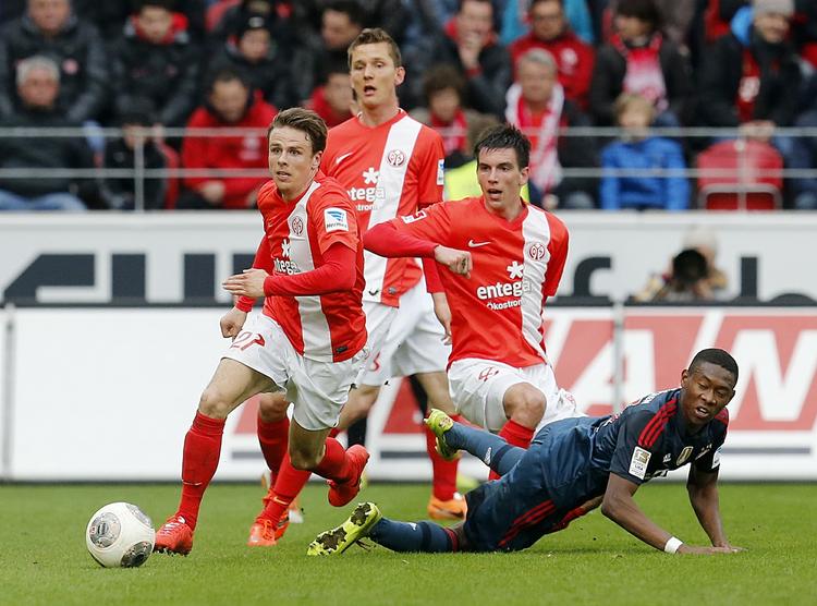 SKIFTEDAG. Mens Nicolai Müller har spillet i Mainz, er det blevet til 2 landskampe for Tyskland. 