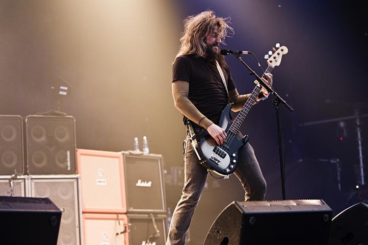 ukompliceret. Efter en mindre årrække med album om både Rasputin, hvaler og selvmord, sluttede Mastodons konceptalbumforelskelse i 2011 med den langt mere ukomplicerede 'The Hunter'. På billedet optræder Mostodon til Copenhell 2012. 