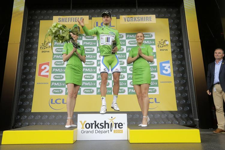 tinkoff-rytter? Peter Sagan sikrede sig den grønne point-trøje i Tour de France med stor afstand til nummer to i opgørelsen. 