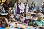 SKOLE. Skolereformen træder i kraft på årets første skoledag. Her er vi er på Holbergskolen i en 1. klasse. 