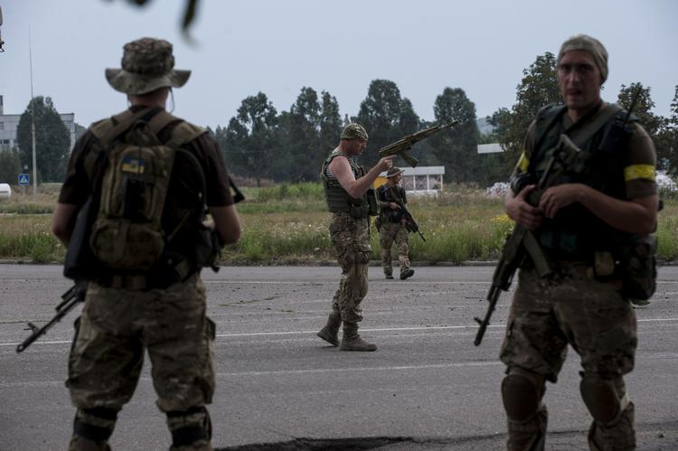 OPRØR. Det ukrainske forsvar har vundet terræn i kampen mod de russisksindede militser i Østukraine. 