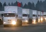 Nødhjælp. En russisk humanitær-konvoj på 280 lastbiler, der er på vej mod det østlige Ukraine, får ikke lov at komme ind i landet. 