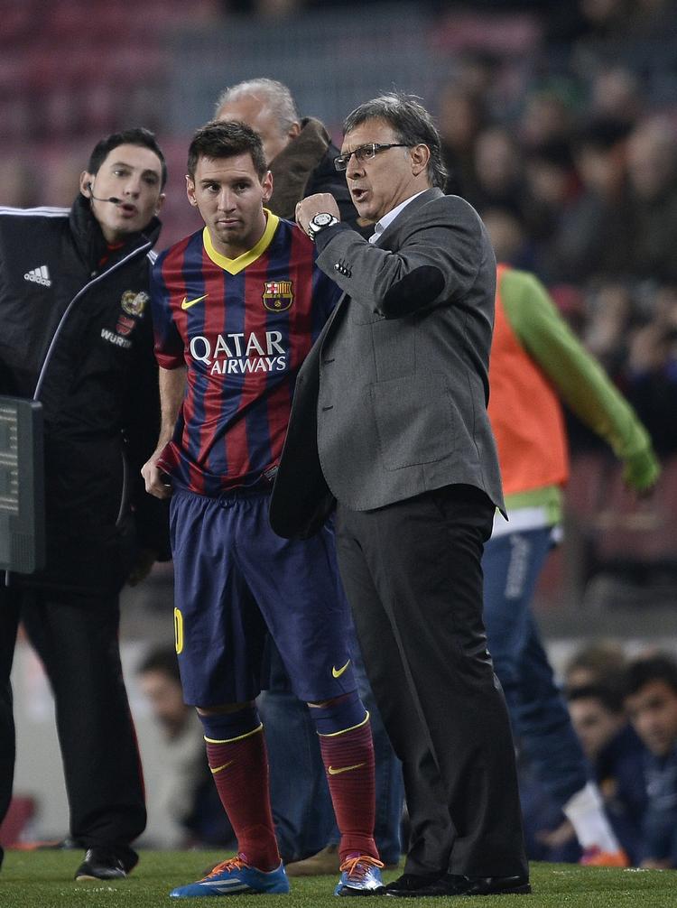 Makkerpar. Da Martino (th) blev ansat i FC Barcelona for et år siden, skete det angiveligt på Lionel Messis varme anbefaling. 