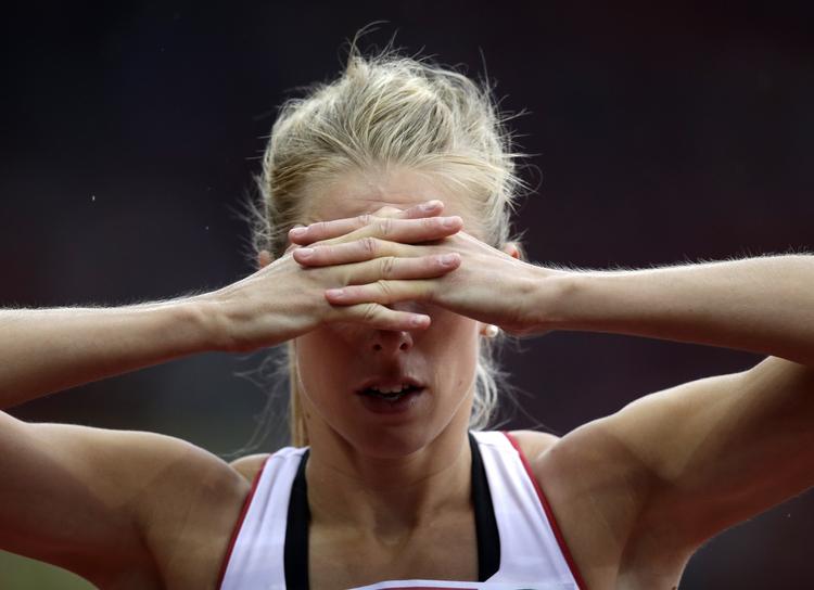 Ude. 27-årige Sara Slott Petersen havde sat næsen op efter en plads i semifinalen. 