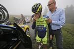 benbrud. Alberto Contador må forlade Tour de France på 10. etape efter et voldsomt styrt. 