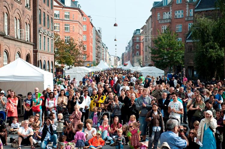 Markedsdag. Her ses Rantzausgade under sidste års CPH Cooking. 
