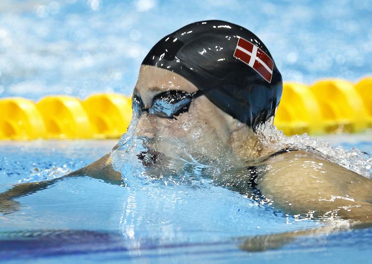 SEMIFINALIST. Den første start i Berlin sendte Rikke Møller Pedersen videre med næstbedste tid i 100 meter brystsvømning. 