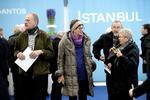 glæde. Halvårsregnskabet fra A.P. Møller - Mærsk gør allerede aktionærerne glade, eftersom kursen er den, som stiger mest på fondsbørsen.  Billedet er fra sidste års generalforsamling. 