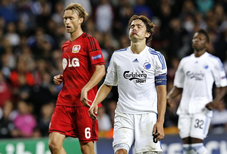 2-3. FC København var med i en del af underholdningen, da Bayer Leverkusen var på besøg. Men det var tyskerne, der viste størst kvalitet. 
