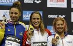 MEDALJERNE. Sølv til Jennie Johansson og bronze til Arianna Castiglioni, men EM-guldet snuppede Rikke Møller Pedersen. 